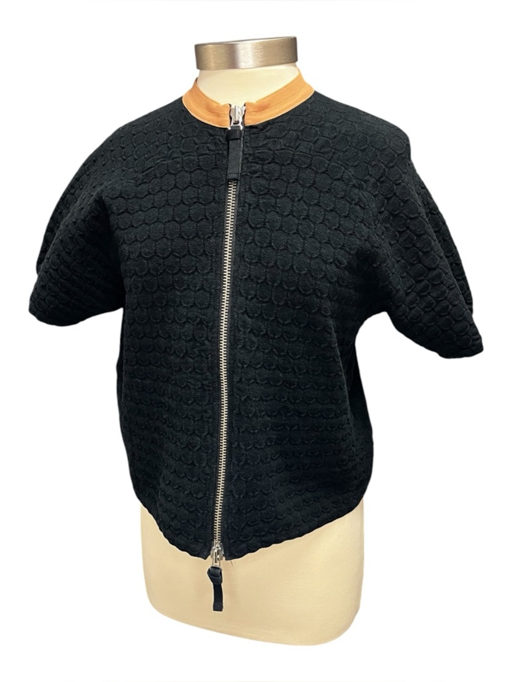 Marni Zip Front Short Sleeve Cardigan